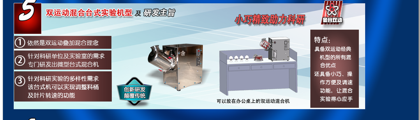 雙運動實驗室臺式小型混合機